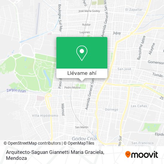 Mapa de Arquitecto-Saguan Giannetti Maria Graciela