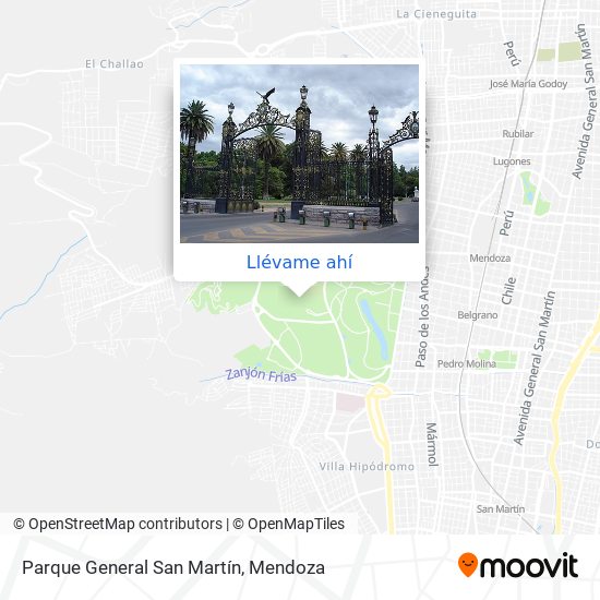 Mapa de Parque General San Martín