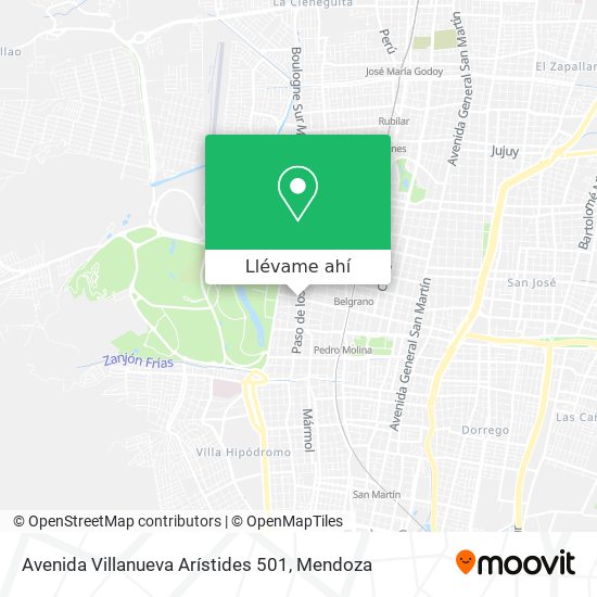 Mapa de Avenida Villanueva Arístides 501