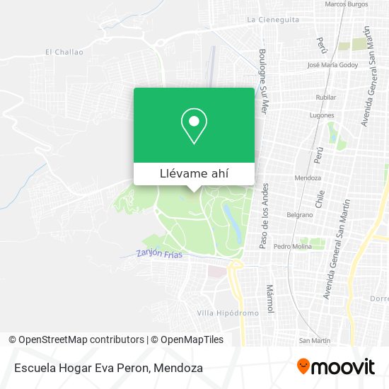 Mapa de Escuela Hogar Eva Peron