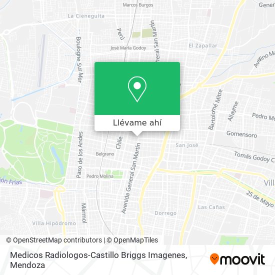 Mapa de Medicos Radiologos-Castillo Briggs Imagenes