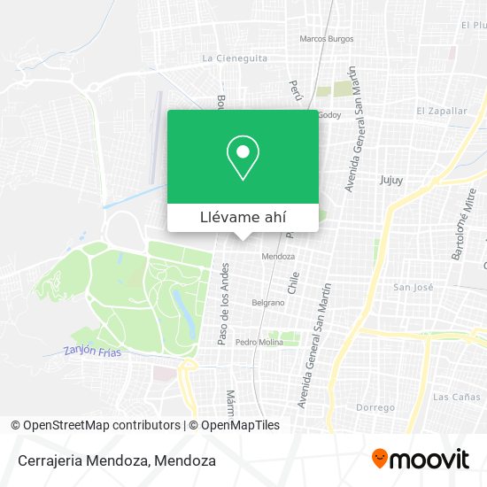 Mapa de Cerrajeria Mendoza