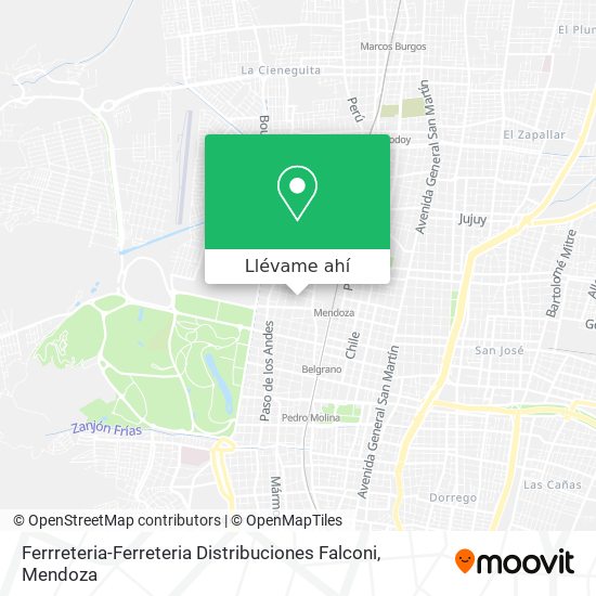 Mapa de Ferrreteria-Ferreteria Distribuciones Falconi