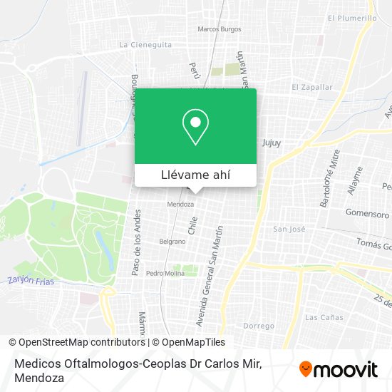 Mapa de Medicos Oftalmologos-Ceoplas Dr Carlos Mir