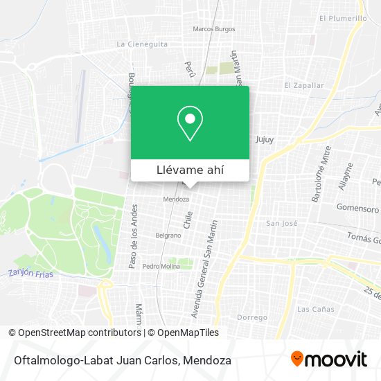 Mapa de Oftalmologo-Labat Juan Carlos