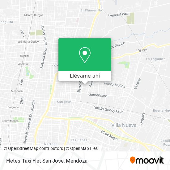 Mapa de Fletes-Taxi Flet San Jose