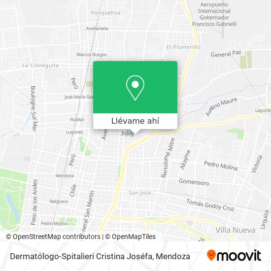 Mapa de Dermatólogo-Spitalieri Cristina Joséfa