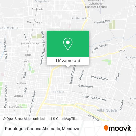 Mapa de Podologos-Cristina Ahumada