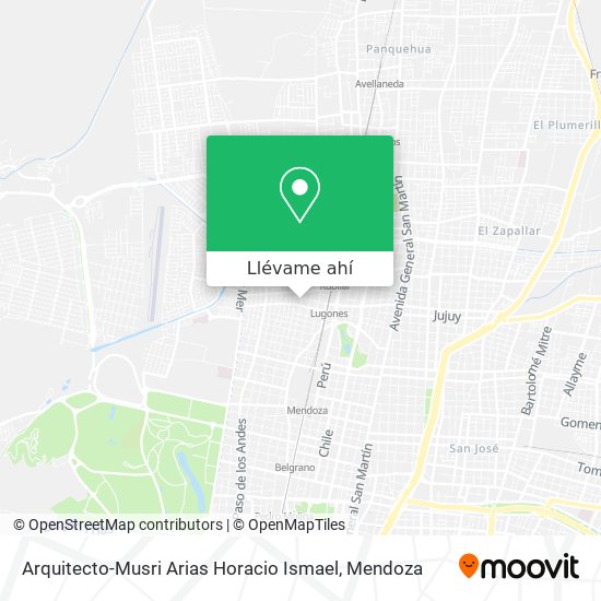 Mapa de Arquitecto-Musri Arias Horacio Ismael