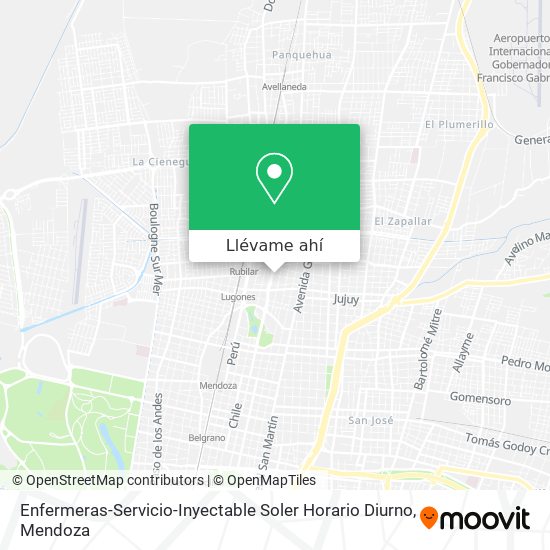 Mapa de Enfermeras-Servicio-Inyectable Soler Horario Diurno
