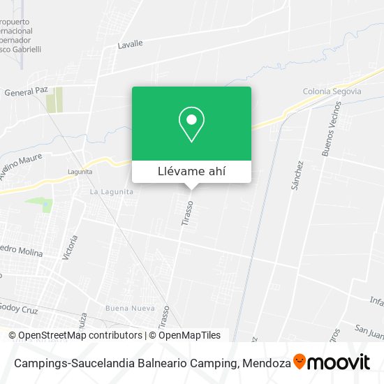 Mapa de Campings-Saucelandia Balneario Camping