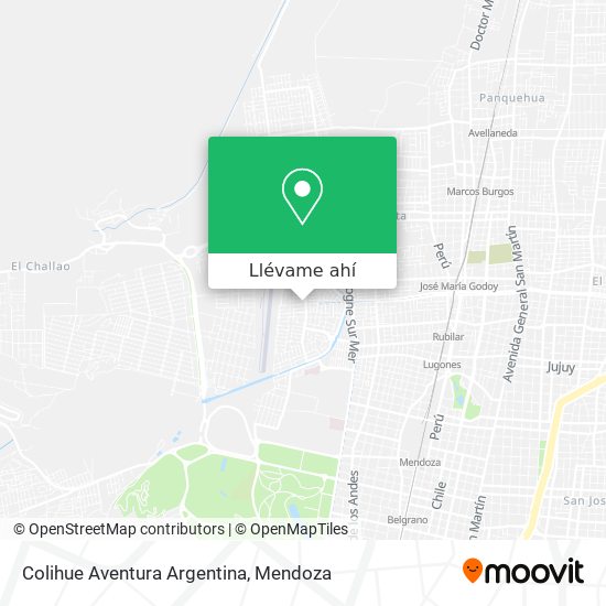 Mapa de Colihue Aventura Argentina