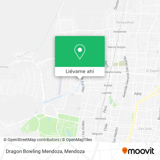 Mapa de Dragon Bowling Mendoza