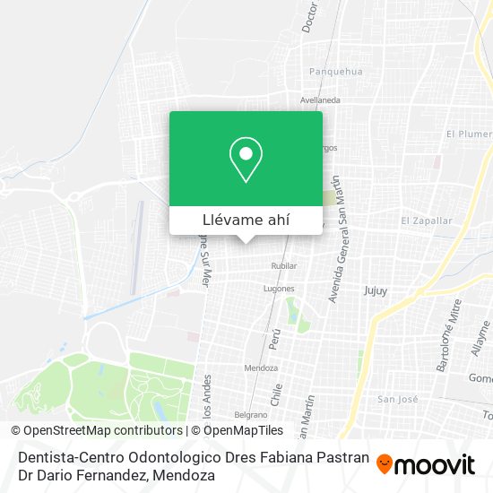Mapa de Dentista-Centro Odontologico Dres Fabiana Pastran Dr Dario Fernandez