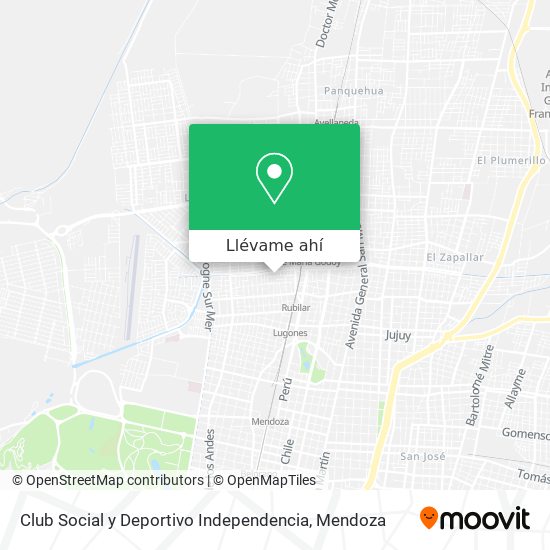 Mapa de Club Social y Deportivo Independencia