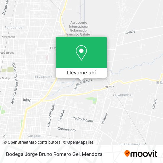 Mapa de Bodega Jorge Bruno Romero Gei