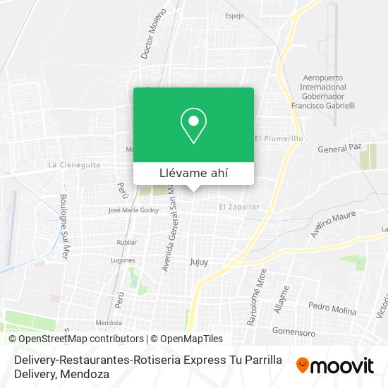 Mapa de Delivery-Restaurantes-Rotiseria Express Tu Parrilla Delivery