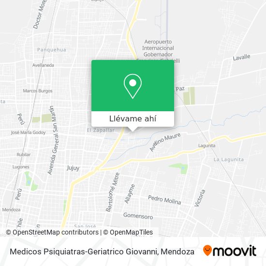 Mapa de Medicos Psiquiatras-Geriatrico Giovanni