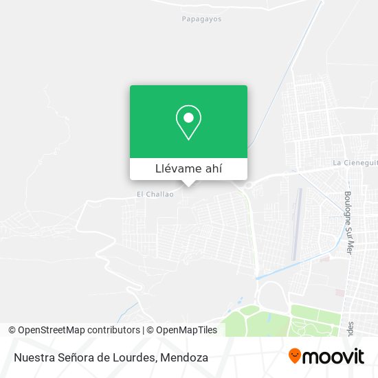 Mapa de Nuestra Señora de Lourdes