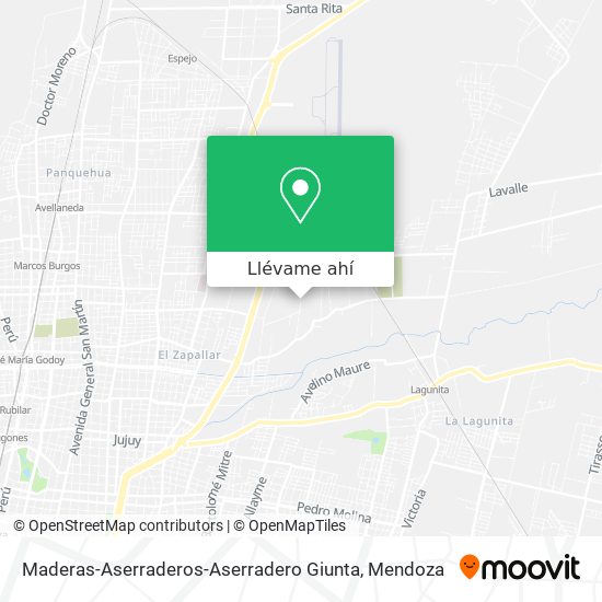 Mapa de Maderas-Aserraderos-Aserradero Giunta