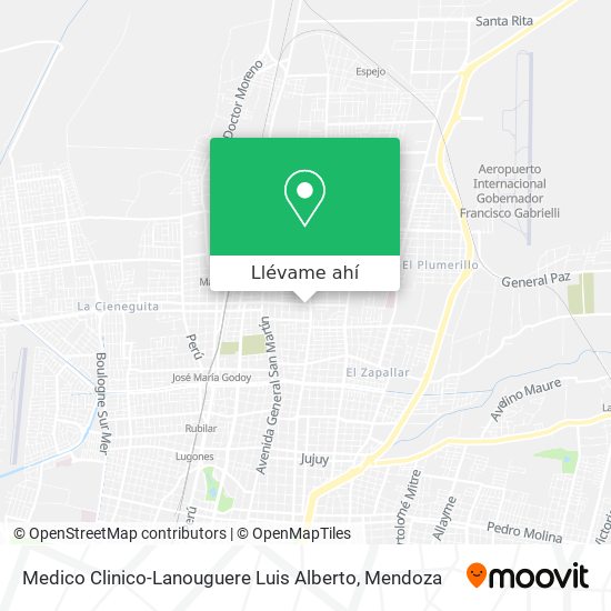 Mapa de Medico Clinico-Lanouguere Luis Alberto