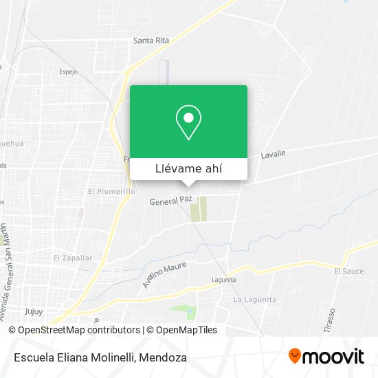 Mapa de Escuela Eliana Molinelli