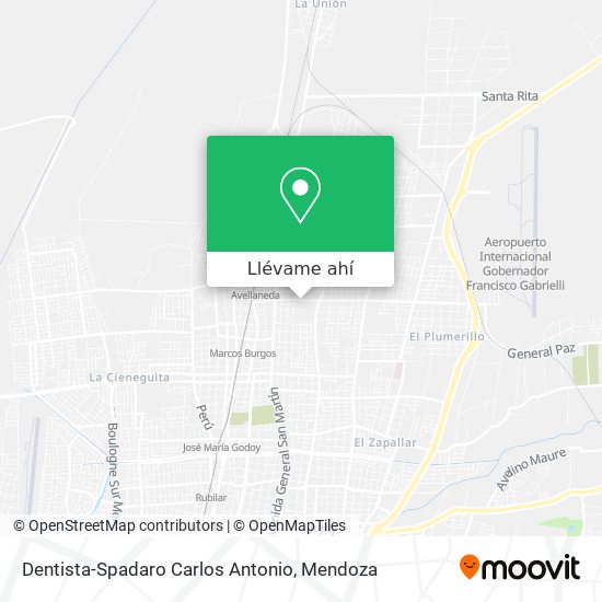 Mapa de Dentista-Spadaro Carlos Antonio