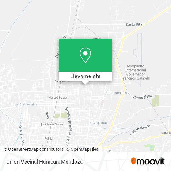 Mapa de Union Vecinal Huracan
