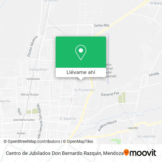 Mapa de Centro de Jubilados Don Bernardo Razquin