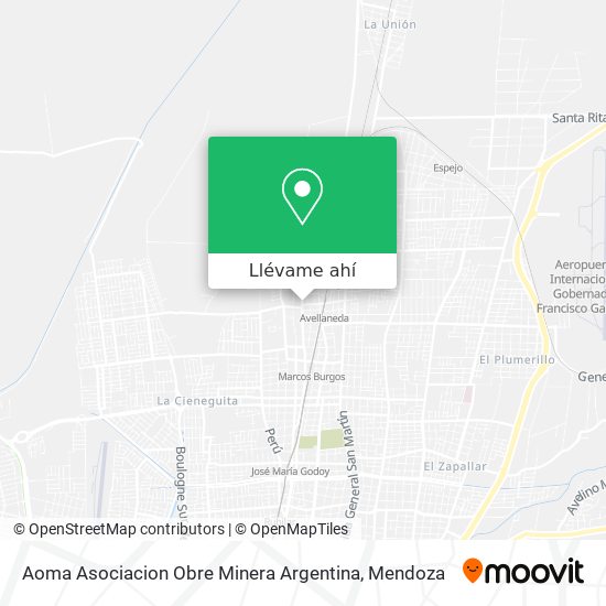Mapa de Aoma Asociacion Obre Minera Argentina