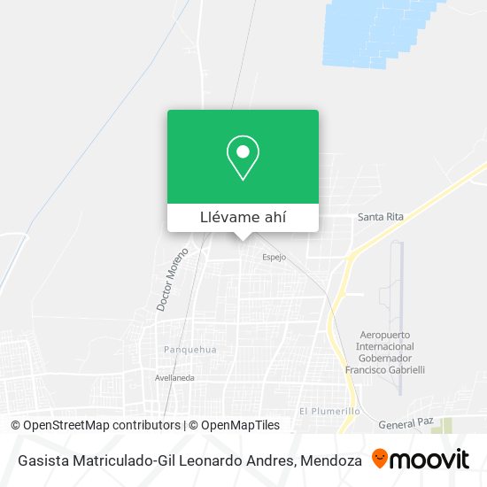 Mapa de Gasista Matriculado-Gil Leonardo Andres