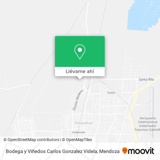 Mapa de Bodega y Viñedos Carlos Gonzalez Videla