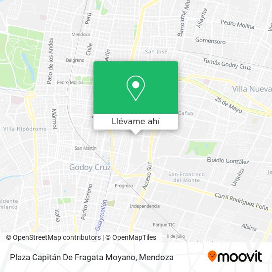Mapa de Plaza Capitán De Fragata Moyano