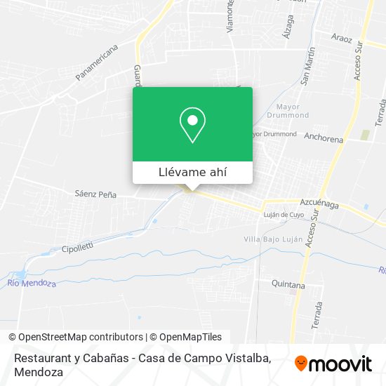 Mapa de Restaurant y Cabañas - Casa de Campo Vistalba