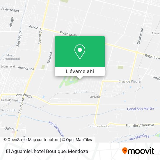 Mapa de El Aguamiel, hotel Boutique