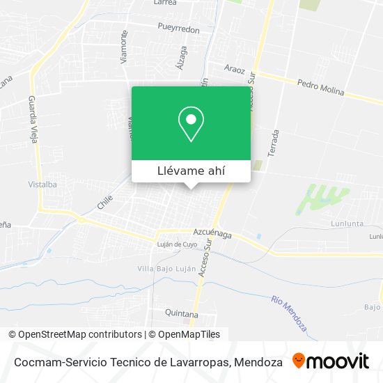 Mapa de Cocmam-Servicio Tecnico de Lavarropas