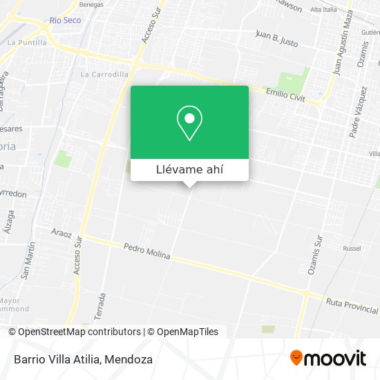 Mapa de Barrio Villa Atilia