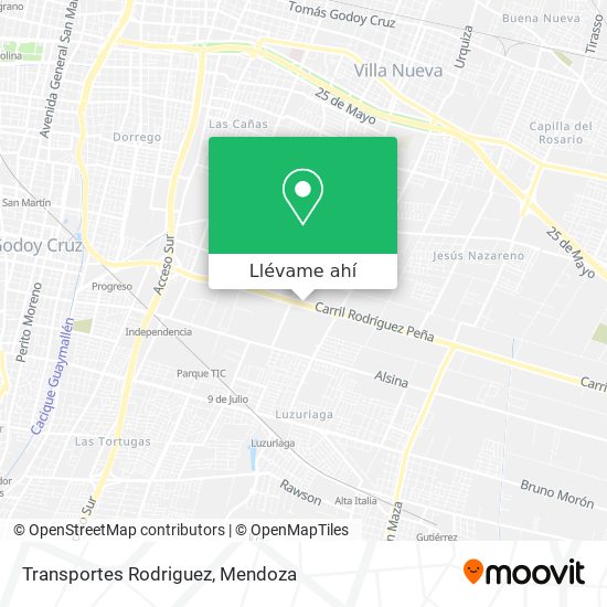 Mapa de Transportes Rodriguez