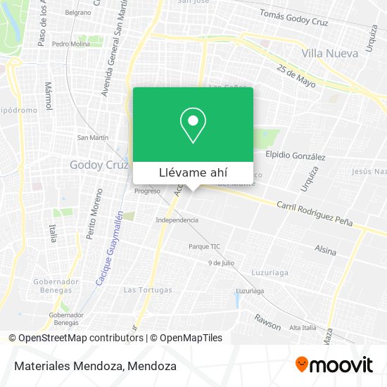 Mapa de Materiales Mendoza