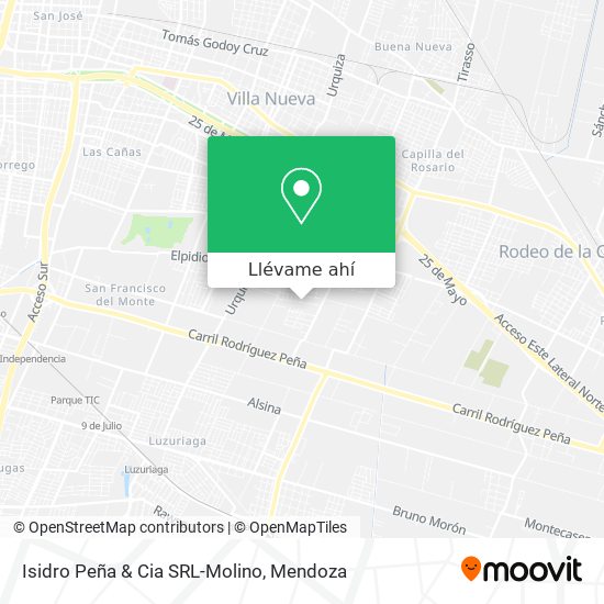 Mapa de Isidro Peña & Cia SRL-Molino