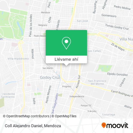 Mapa de Coll Alejandro Daniel