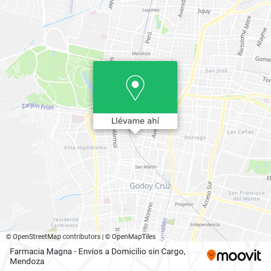 Mapa de Farmacia Magna - Envíos a Domicilio sin Cargo