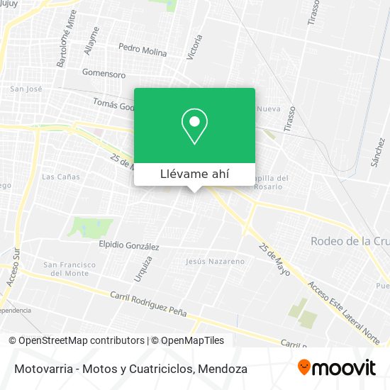 Mapa de Motovarria - Motos y Cuatriciclos
