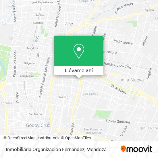 Mapa de Inmobiliaria Organizacion Fernandez