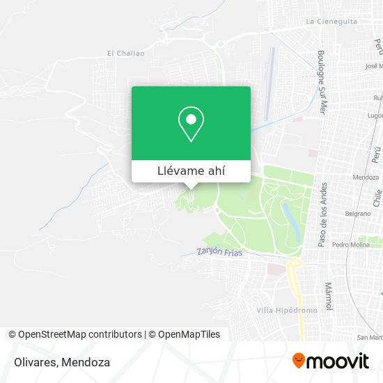 Mapa de Olivares