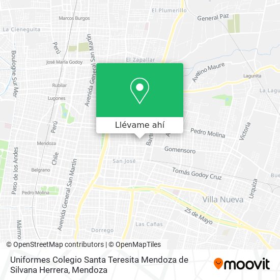 Mapa de Uniformes Colegio Santa Teresita Mendoza de Silvana Herrera