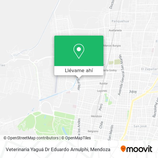 Mapa de Veterinaria Yaguá Dr Eduardo Arnulphi