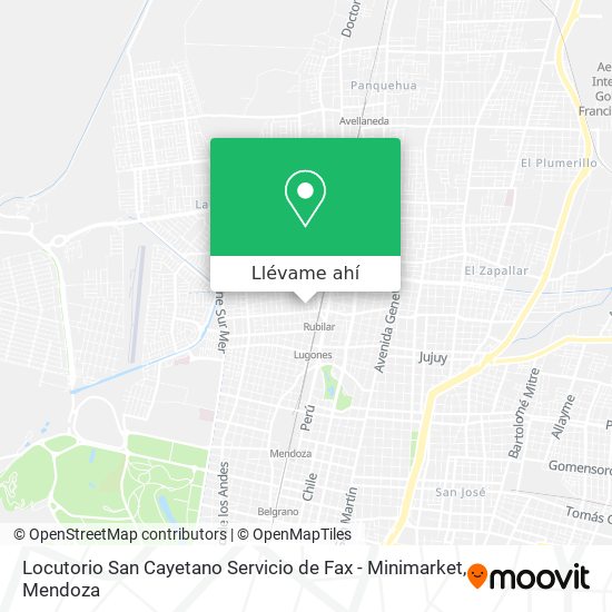 Mapa de Locutorio San Cayetano Servicio de Fax - Minimarket