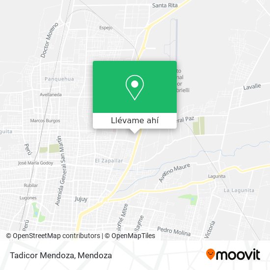 Mapa de Tadicor Mendoza