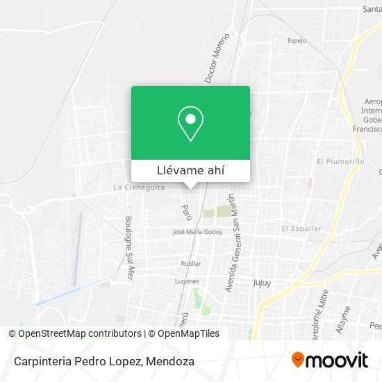Aliado dígito Nervio Cómo llegar a Carpinteria Pedro Lopez en Las Heras en Autobús o Tranvía?